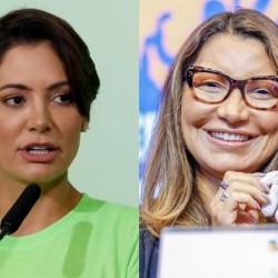 Michelle Bolsonaro supera Janja em números de seguidores no último ano