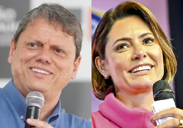 Aliados de Lula veem chapa Tarcísio-Michelle como ameaça para 2026