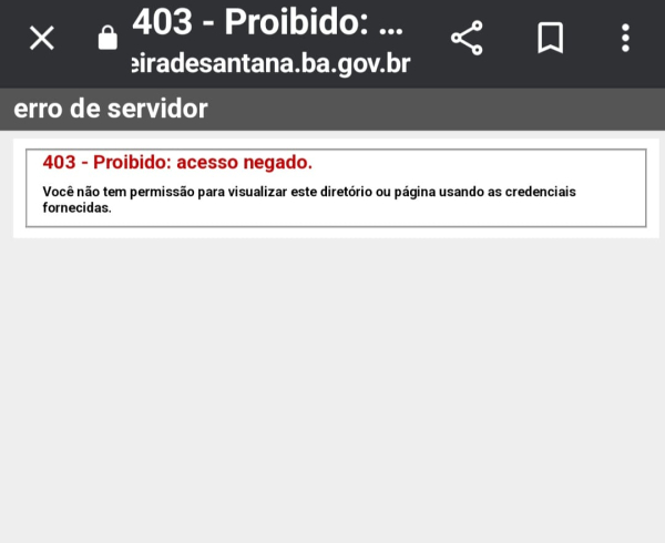 Câmara impedida de publicar atos oficiais, com Diário Oficial do Município fora do ar