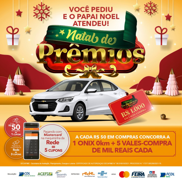 Campanha Natal de Prêmios tem início nesta quarta-feira (1º) 