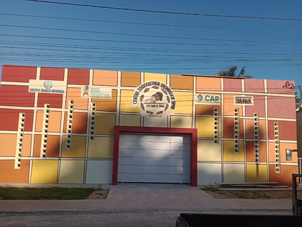 CAR requalifica e amplia Centro Sociocultural em comunidade quilombola de Camamu para fomentar a cultura e geração de renda
