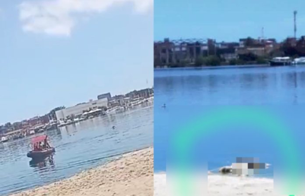 Corpo de mulher é encontrado amarrado e boiando na praia da Ribeira