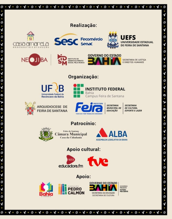 FLIFS 2025 avança com programação itinerante em Antônio Cardoso e apresentação lírica no Sesc Feira