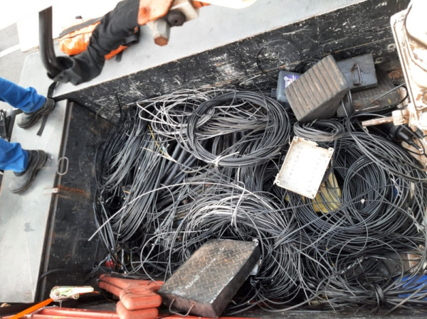 Gatonet: Mais de 13 toneladas de cabos irregulares de telecomunicações são removidas
