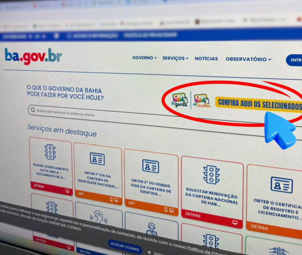 Governo do Estado divulga lista dos selecionados nos programas CNH da Gente e CNH na Escola