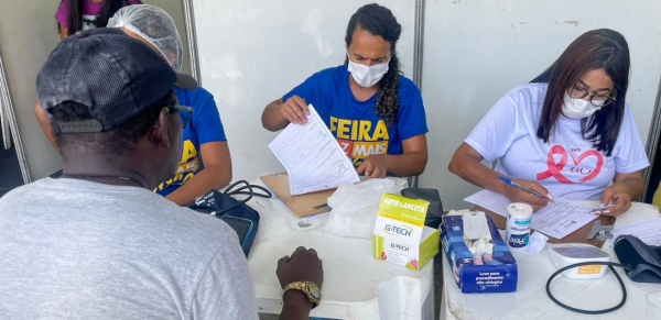 Homens aproveitaram mutirão para ter acesso a guia de exame PSA