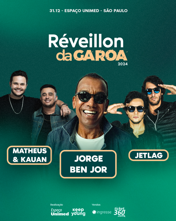 Jorge Ben Jor será uma das atrações do 