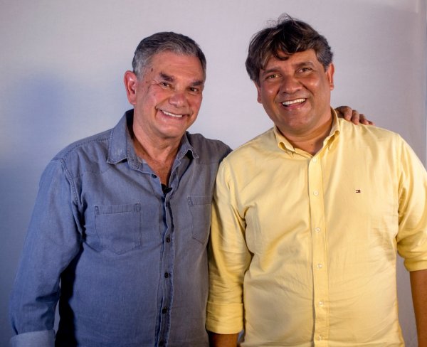 O médico Benedito Gonçalves e seu filho Mario Gonçalves sempre com o povo de Serra Preta