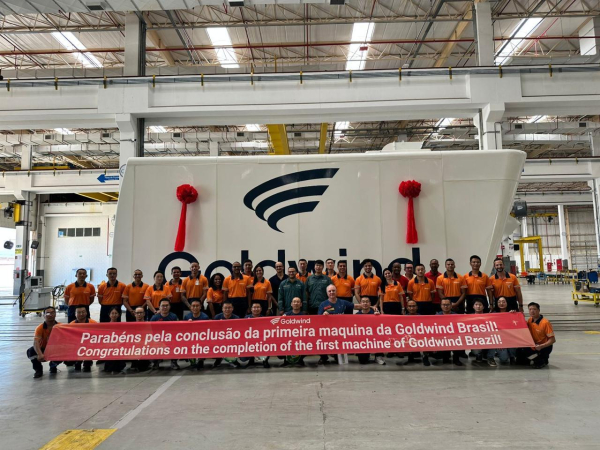 Pimeira nacelle da Goldwind fabricada em unidade baiana está pronta