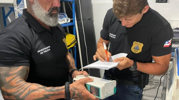 Polícia mira suspeitos de roubo e receptação de equipamentos médicos hospitalares em Salvador