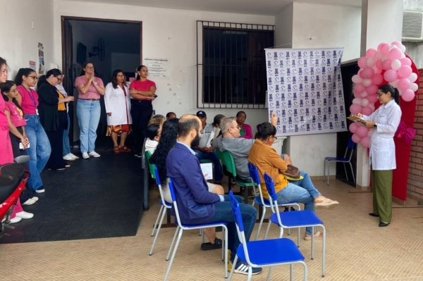 Programa de Anemia Falciforme promove ação do Outubro Rosa com pacientes da rede municipal