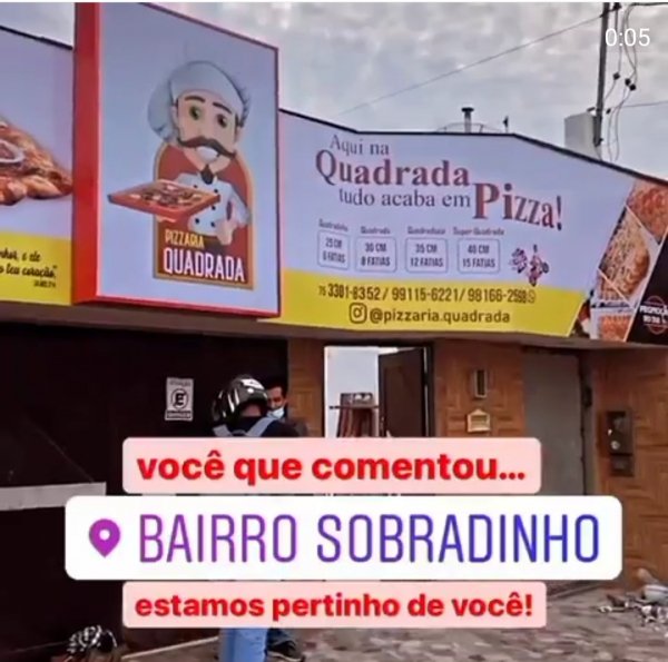 Quadrada Pizza: Um novo conceito de pizzaria no bairro do Sobradinho