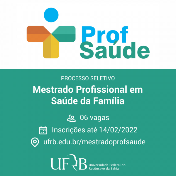 UFRB divulga seleção para Mestrado Profissional em Saúde da Família