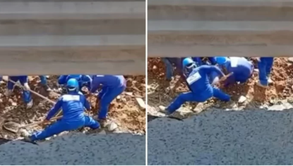 URGENTE! Trabalhador fica soterrado durante obra em Itabuna