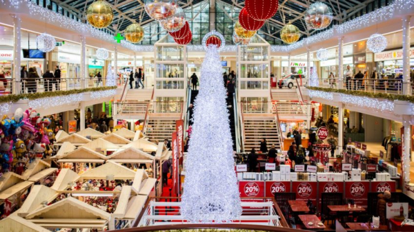 Vendas de Natal nos shopping centers crescem de 10,7%