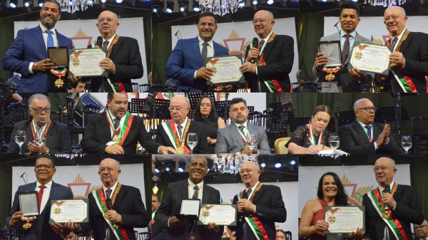 Vereadores recebem a Ordem Municipal do Mérito