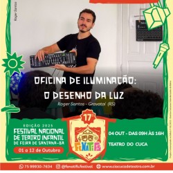 FENATIFS 2025 OFERECE OFICINA DE ILUMINAÇÃO GRATUITA
