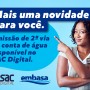 Ampliação de serviços virtuais traz comodidade para cliente da Embasa 
