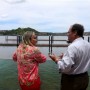Ministra e secretário do Turismo visitam obras de requalificação da Marina da Penha, em Salvador