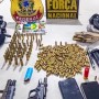 Operação conjunta apreende arsenal de armas e munições no extremo sul da Bahia