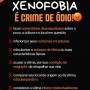 Xenofobia é crime de ódio e está prevista na Lei nº 7.716/1989